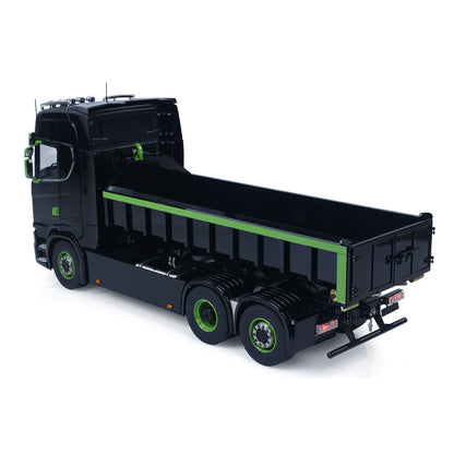 6x6 1/14 Hydraulischer RC-Muldenkipper aus Metall, Abrollkipper mit voller Hinterachse und 3-Gang-Getriebe, Licht- und Soundsystem 