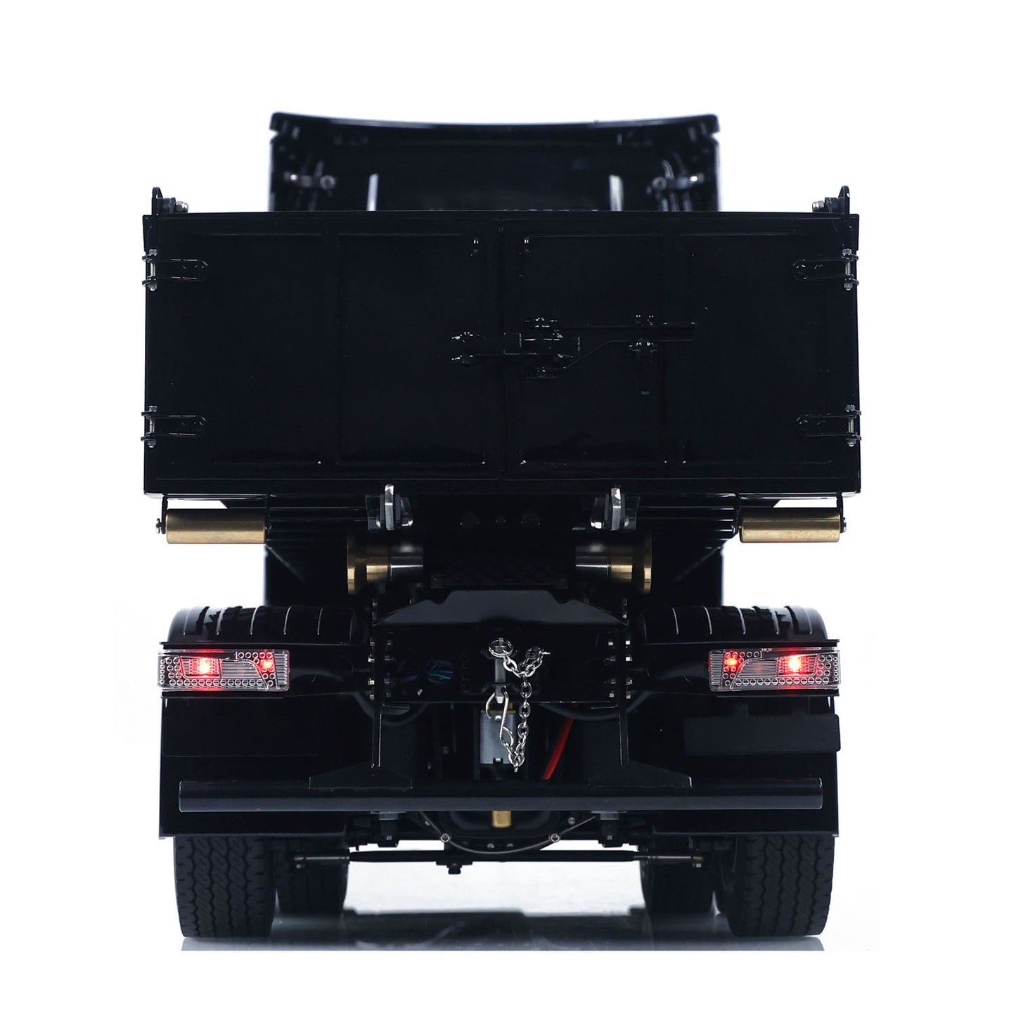 6x6 1/14 Hydraulischer RC-Muldenkipper aus Metall, Abrollkipper mit voller Hinterachse und 3-Gang-Getriebe, Licht- und Soundsystem 