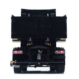 6x6 1/14 Hydraulic RC Dumper Car Metal Roll-Off Full Dump Truck Rear Axle Lifting with 3-speed Transmission Light Sound System