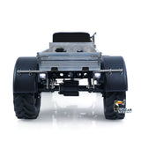 MD 4WD 1/10 Metal RC Tractor MD009 Remote Control Off Road Car Dual Motor Winch Axles Diff Lock Radio Light System No Battery