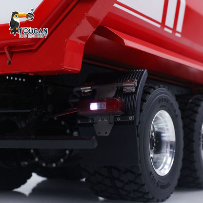 TOUCAN RC HOBBY LESU Z0032 1/14 Metal Hydraulic RC Dump Truck 2 Speed Transmission Differential Lock Axles Sound Light for Engineering Vehicle Enthusiast