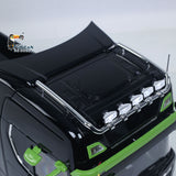 Fast Free Shipping Metal 6x6 1/14 Hydraulic RC Roll Off Dumper Truck Rear Axle Lifting Steering Car Construction Vehicle 3-speed