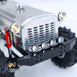 MD 4WD 1/10 Metal RC Tractor MD009 Remote Control Off Road Car Dual Motor Winch Axles Diff Lock Radio Light System No Battery