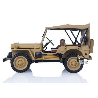 HG 1/14 4x4 Elektrischer Militär-LKW HG4 58 Cabrio Geländewagen Kampffahrzeug Ferngesteuertes Auto 2-Gang Licht Sound Motor Modell
