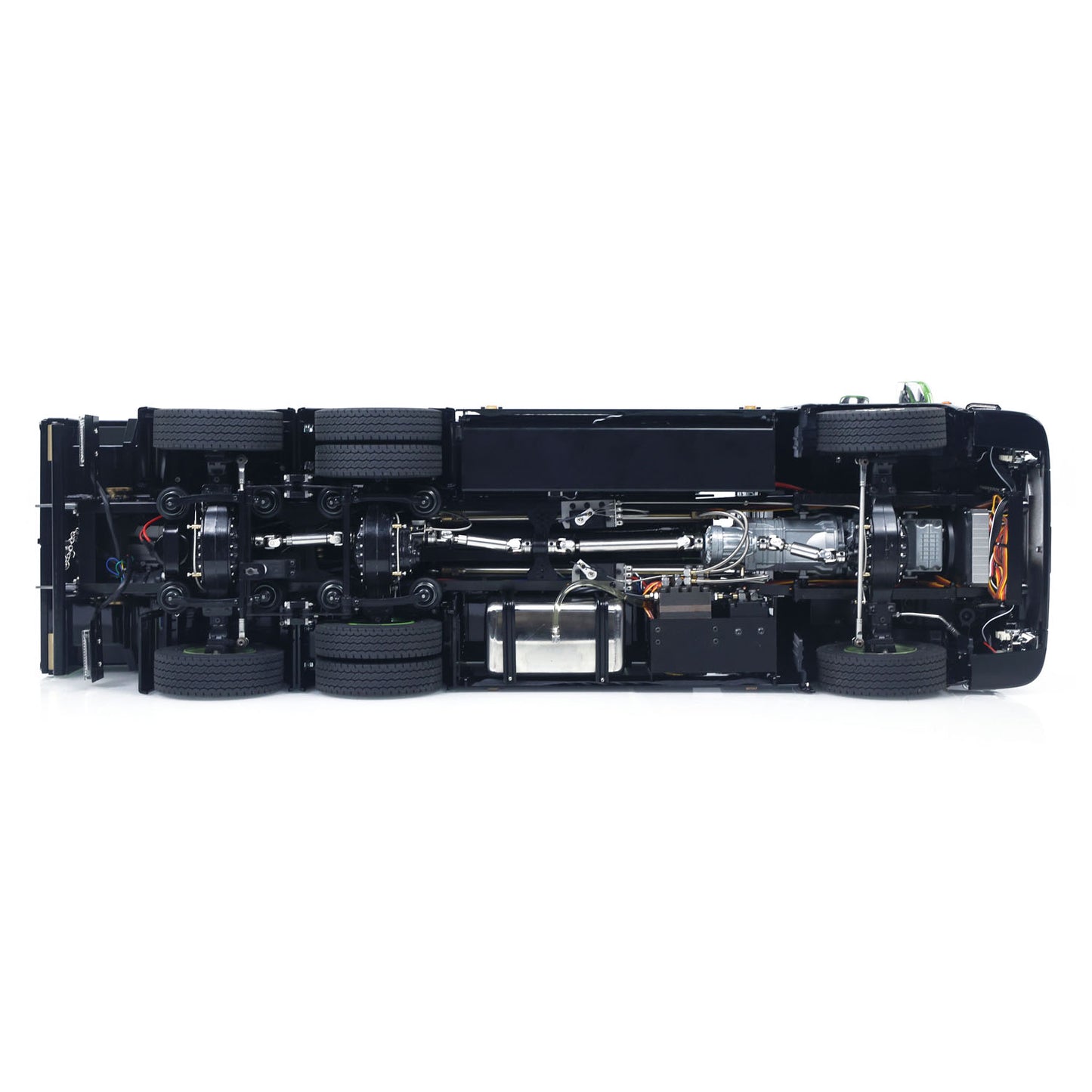 6x6 1/14 Hydraulischer RC-Muldenkipper aus Metall, Abrollkipper mit voller Hinterachse und 3-Gang-Getriebe, Licht- und Soundsystem 