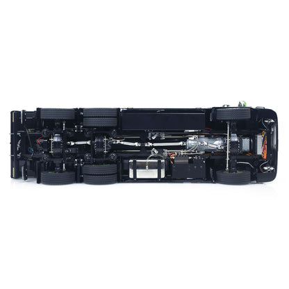 6x6 1/14 Hydraulischer RC-Muldenkipper aus Metall, Abrollkipper mit voller Hinterachse und 3-Gang-Getriebe, Licht- und Soundsystem 