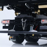 Fast Free Shipping Metal 6x6 1/14 Hydraulic RC Roll Off Dumper Truck Rear Axle Lifting Steering Car Construction Vehicle 3-speed