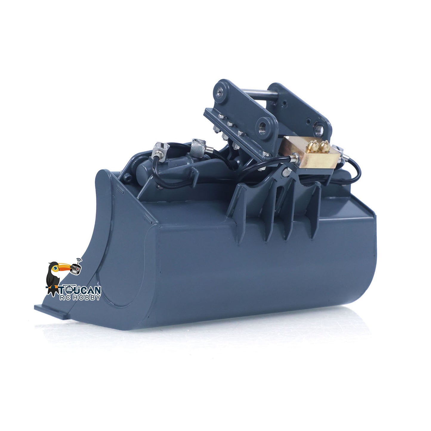 CUT Model Metal Electric Vibrating Tamper/Sweeper/Hydraulic Inclined Wide/Clamshell Bucket/Log Grapple/Wrist for 1/14 RC Excavator LR914 PRO MAX DIY Models