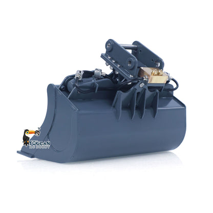 CUT Model Metal Electric Vibrating Tamper/Sweeper/Hydraulic Inclined Wide/Clamshell Bucket/Log Grapple/Wrist for 1/14 RC Excavator LR914 PRO MAX DIY Models