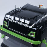 6x6 1/14 Hydraulic RC Dumper Car Metal Roll-Off Full Dump Truck Rear Axle Lifting with 3-speed Transmission Light Sound System