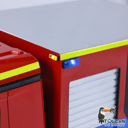 8x4 1/14 RC Feuerwehrauto, ferngesteuerte Sprinklerfahrzeuge, Geräusche, lackiert, zusammengebaut, DIY-Spielzeugauto, Geschenk für Erwachsene und Kinder 