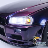 1/8 Capo RC Racing Car MidNight Purple Model for R34 RTR Drift Vehicle High-end with Metal Brushless Light Control System