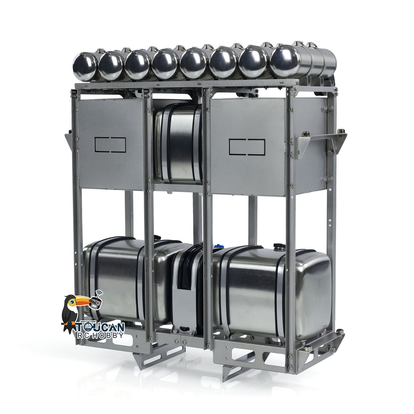 Metall 10x10 Chassis für 1/14 770 RC Traktor Lkw Modell 3-speed Getriebe Differential Sperre Achsen DIY Modell