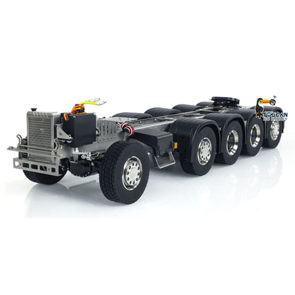 Metall 10x10 Chassis für 1/14 770 RC Traktor Lkw Modell 3-speed Getriebe Differential Sperre Achsen DIY Modell