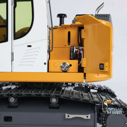 1/14 RC Hydraulic Excavator R920 JDM-208 Metal Remote Control Construction Vehicle Digger DIY Model Light Sound System