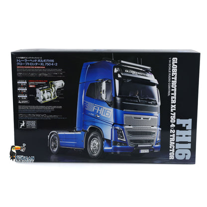 4x2 1/14 RC Sattelzugmaschine 56375 FH16 XL750 3-Gang-Fernbedienungsauto-Modellbausatz Unmontiert Lackiert Sound-Licht-System
