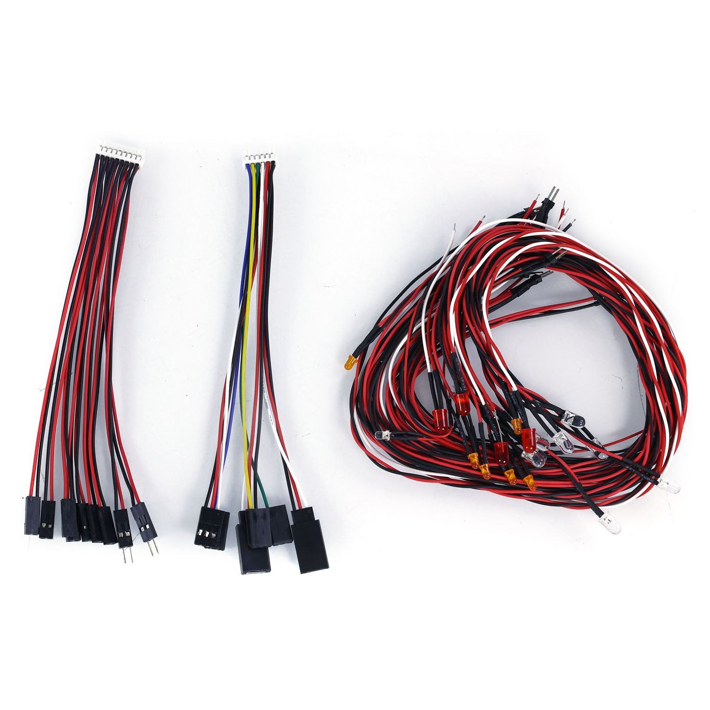 IN Stock CS RC16 LED Light Sound System Set 2PCS 1.5 Inches Speakers for 1/14 RC Tractor Trucks Crawler Off-road Vehicle DIY Parts