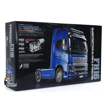 4x2 1/14 RC Sattelzugmaschine 56375 FH16 XL750 3-Gang-Fernbedienungsauto-Modellbausatz Unmontiert Lackiert Sound-Licht-System