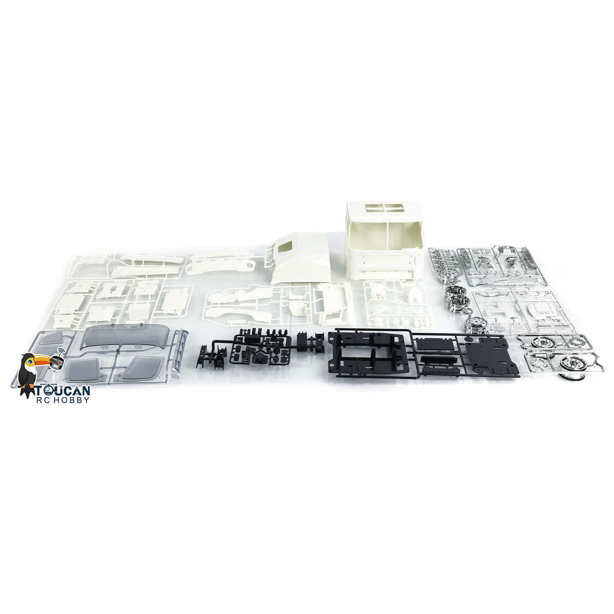 4x2 1/14 RC Sattelzugmaschine 56375 FH16 XL750 3-Gang-Fernbedienungsauto-Modellbausatz Unmontiert Lackiert Sound-Licht-System
