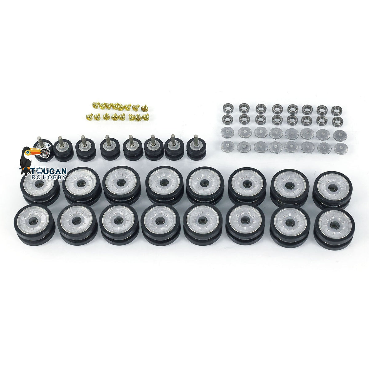 1Pair Metal Sprockets Driving Wheel Road Wheels Idler for HengLong 1/16 RC Battle Tank 3858 3859 German Panzer IV F F2 Military Armored Car Toy