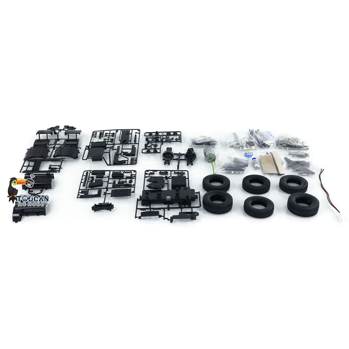 4x2 1/14 RC Sattelzugmaschine 56375 FH16 XL750 3-Gang-Fernbedienungsauto-Modellbausatz Unmontiert Lackiert Sound-Licht-System