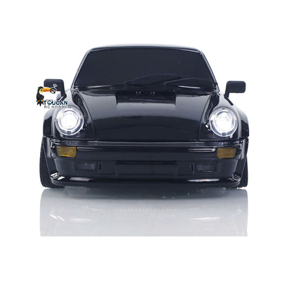 1/18 RC Drift Car LDRC A98 Fernbedienung Rennfahrzeuge Simulation 911 LED Licht Metallgehäuse RTR Batterie 9G Servo USB Ladung