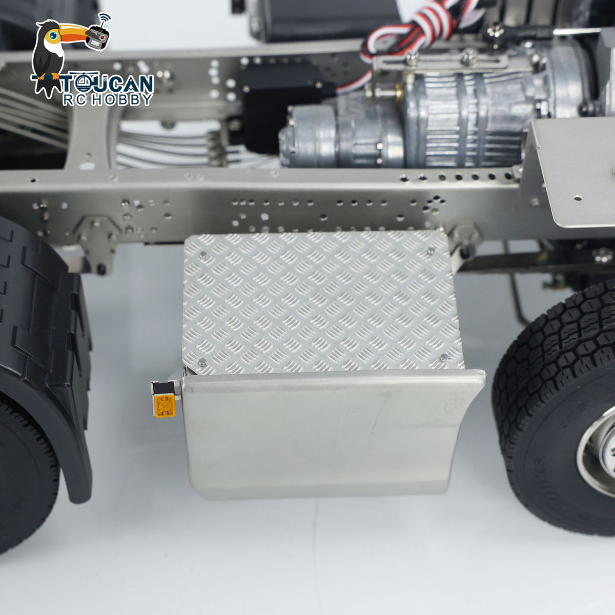 Metall 10x10 Chassis für 1/14 770 RC Traktor Lkw Modell 3-speed Getriebe Differential Sperre Achsen DIY Modell