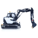 LESU Metal 1/14 Hydraulic 4 Arms RC Excavator MC15 Remote Control Digger Model 15MC 9 Ways Valve Dual Pumps Quick Coupler