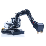 LESU Metal 1/14 Hydraulic 4 Arms RC Excavator MC15 Remote Control Digger Model 15MC 9 Ways Valve Dual Pumps Quick Coupler