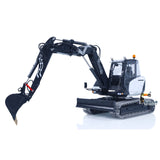 LESU Metal 1/14 Hydraulic 4 Arms RC Excavator MC15 Remote Control Digger Model 15MC 9 Ways Valve Dual Pumps Quick Coupler