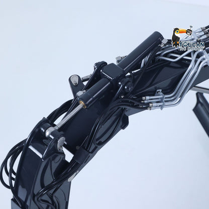 TOUCAN RC HOBBY PROMOTION LESU Metal 1/14 Hydraulic 4 Arms RC Excavator MC15 Remote Control Digger Model 15MC 9 Ways Valve Dual Pumps Quick Coupler