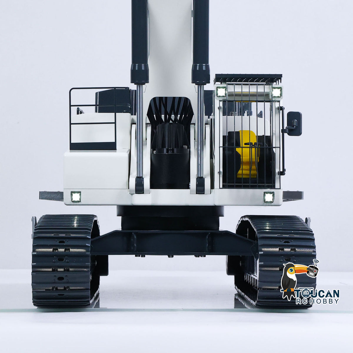 TOUCAN RC HOBBY 1/12 Metal Hydraulic Remote Control Excavator LR976 6CH Valves RC Digger RTR Model Dual Pump Brushless Motor Light Sound System