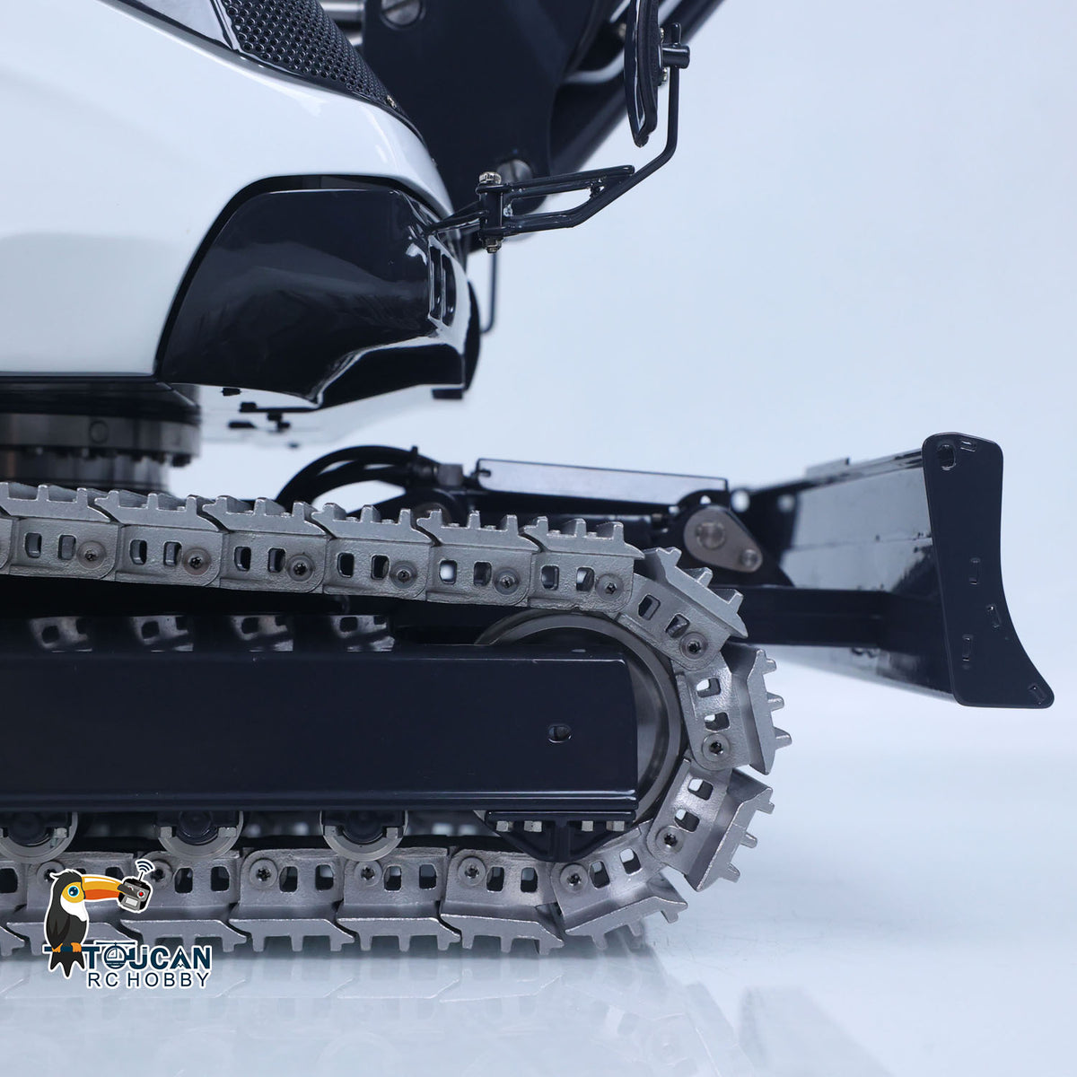 TOUCAN RC HOBBY PROMOTION LESU Metal 1/14 Hydraulic 4 Arms RC Excavator MC15 Remote Control Digger Model 15MC 9 Ways Valve Dual Pumps Quick Coupler