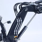 LESU Metal 1/14 Hydraulic 4 Arms RC Excavator MC15 Remote Control Digger Model 15MC 9 Ways Valve Dual Pumps Quick Coupler