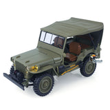 HG 1/14 4x4 Electric Military Truck HG4 58 Convertible Off Road Combat Vehicle Remote Control Car 2Speed Light Sound Motor Model