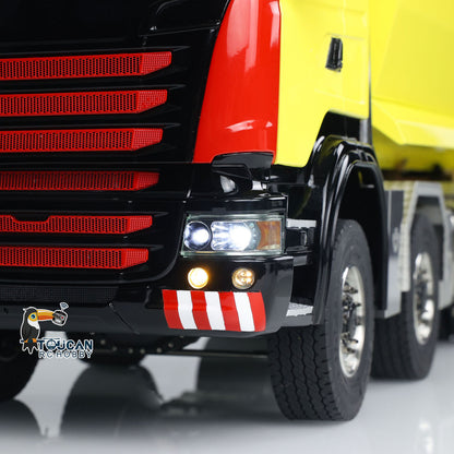 TOUCAN RC HOBBY  G88 1/14 Metal 8x8 RC Hydraulic Roll On Off Dump Truck 3 Speed Transmission Differential Lock ST8 Controller for Construction Collectors