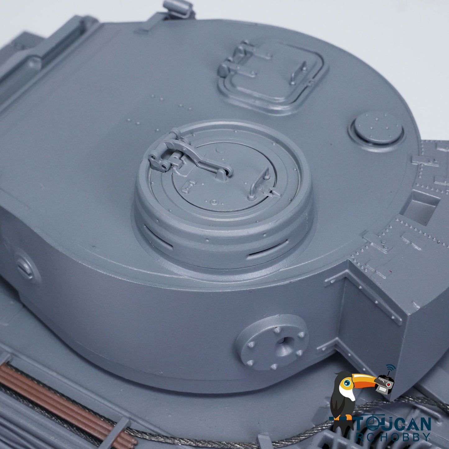 Mato 100% Metall 1/16 Grau Deutsch Tiger I Infrarot Version KIT RC Tank 1220 Obere Wanne Chassis Ketten Barrel
