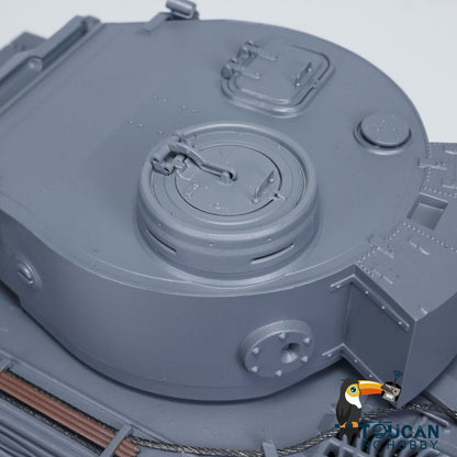 Mato 100% Metall 1/16 Grau Deutsch Tiger I Infrarot Version KIT RC Tank 1220 Obere Wanne Chassis Ketten Barrel