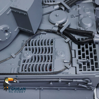 Mato 100% Metall 1/16 Grau Deutsch Tiger I Infrarot Version KIT RC Tank 1220 Obere Wanne Chassis Ketten Barrel