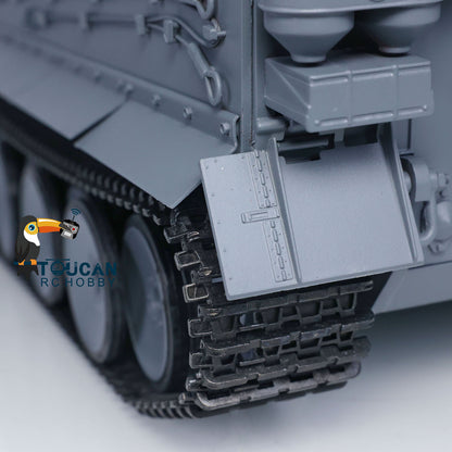 Mato 100% Metall 1/16 Grau Deutsch Tiger I Infrarot Version KIT RC Tank 1220 Obere Wanne Chassis Ketten Barrel