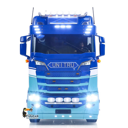 RTR Unitru 06 770S 1/14 Remote Control Tractor Truck 6X6 Metal Chassis 2Speed Gearbox Smoke Lights Sounds Brushless Motor ESC