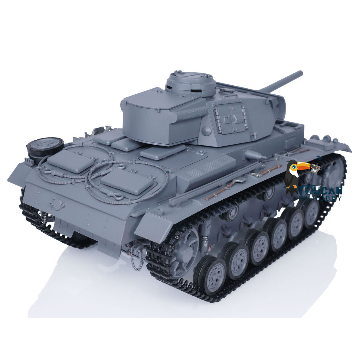 Mato 100 % Metall, Maßstab 1/16, grau, deutscher Panther III, Infrarot-Version, KIT RC-Panzer 1223, Modellrumpf, Antriebsräder, Ketten