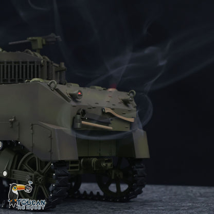 1/16 RC RTR-Panzer US M5A1 Stuart VI, ferngesteuerter leichter Panzer mit 360 Grad drehbarem Funkgerät mit zwei Batterien