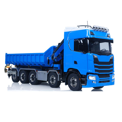 Metall 1/14 RC Hydraulische Dumper 770S 10x10 Volle Dump Lkw Kran Achse Hebe Auto Licht Sound