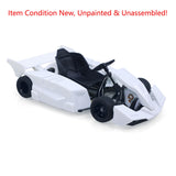 JDM 298B 1/10 Plastic RC Go-Kart DIY Model Radio Controlled Electric Racing Vehicle Unlimited Retrofit for Advanced Player
