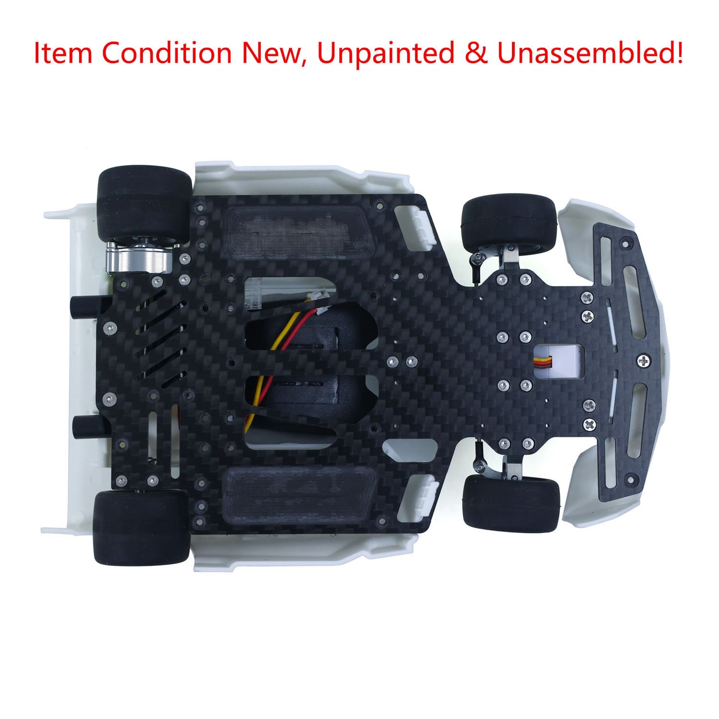 JDM 298B 1/10 Plastic RC Go-Kart DIY Model Radio Controlled Electric Racing Vehicle Unlimited Retrofit for Advanced Player