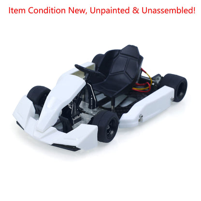 KIT JDM 298A 1/10 4x2 RC Go-Kart Unlimited DIY Model Vehicle Remote Control Electric Racing Car Motor No Battery for Adult