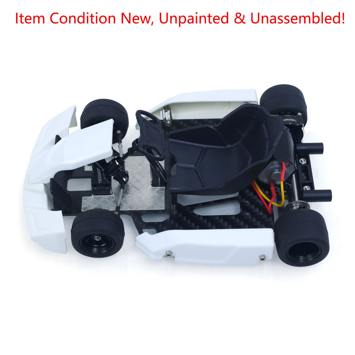 KIT JDM 298A 1/10 4x2 RC Go-Kart Unlimited DIY Model Vehicle Remote Control Electric Racing Car Motor No Battery for Adult