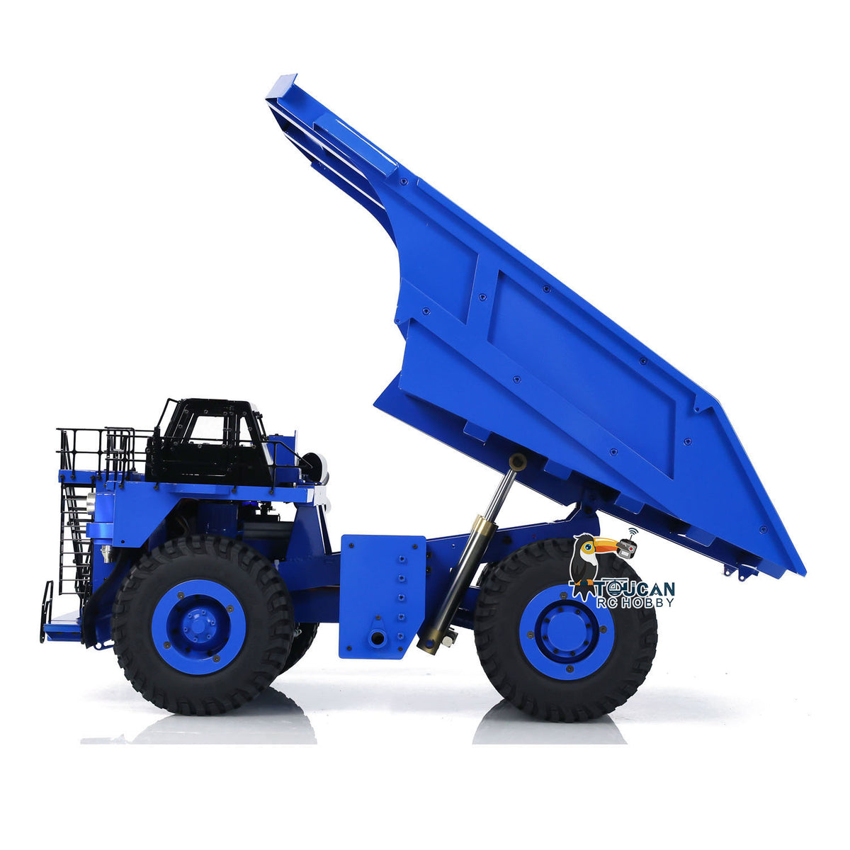 LZGH-C793D 1/20 Metal Hydraulic RC Dump Mining Truck Rock Tread Tire w/Radio Light Warning Sound No Battery