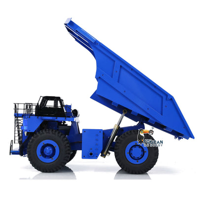 LZGH-C793D 1/20 Metal Hydraulic RC Dump Mining Truck Rock Tread Tire w/Radio Light Warning Sound No Battery